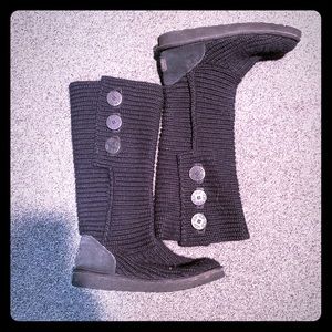 Black Classic Cardy UGG Boots